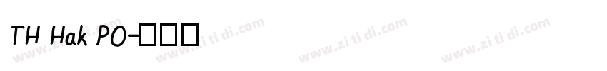 TH Hak P0字体转换